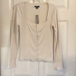 J Crew scoop neck Shirt Small NWT
